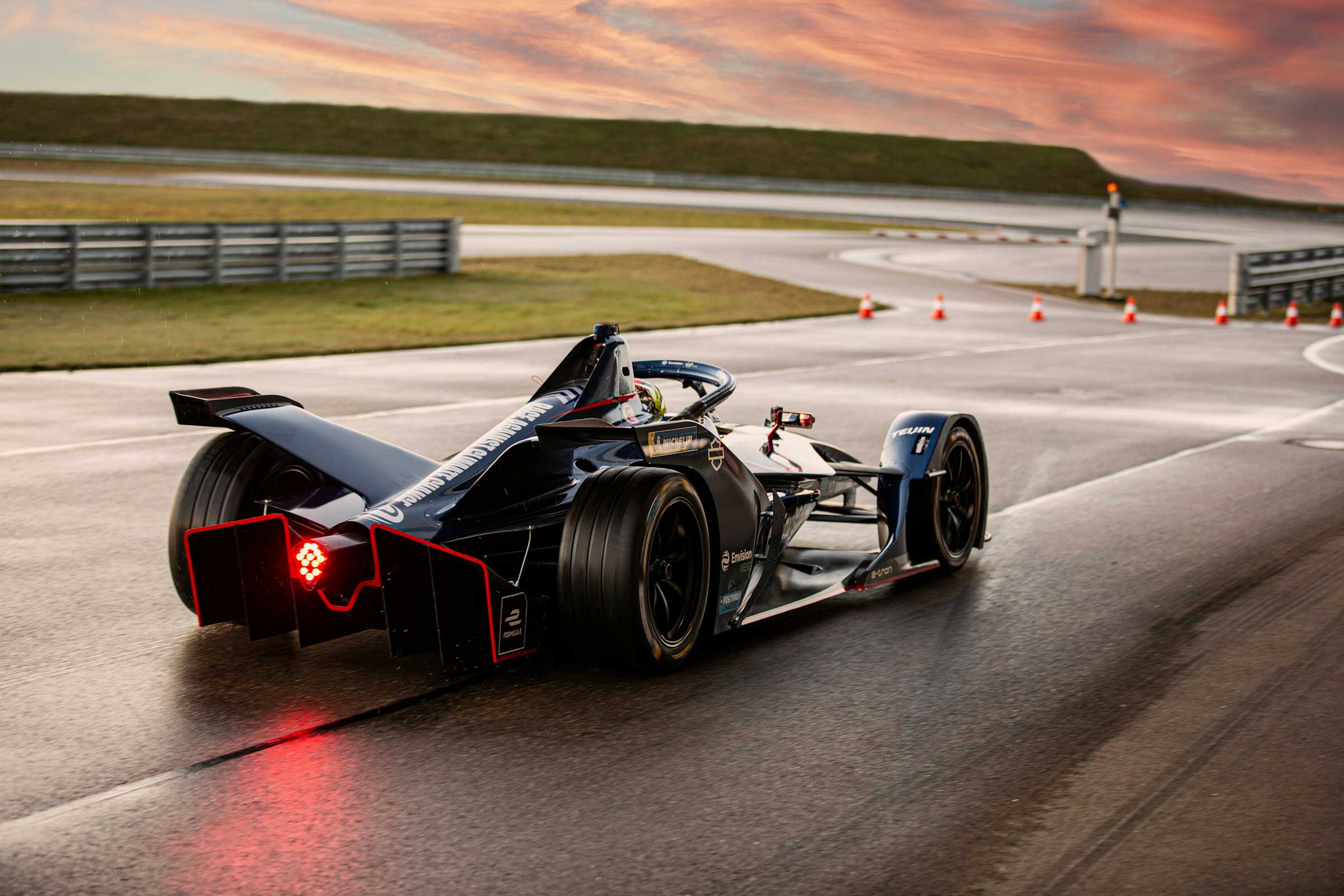 design-a-race-track racing car on a motorsports race track